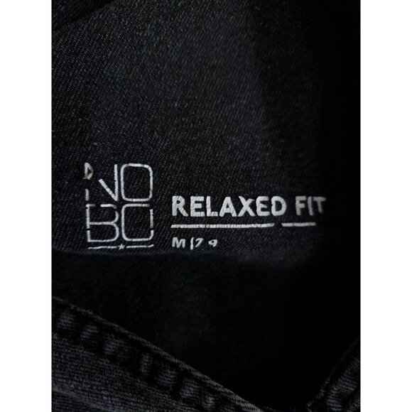 No Boundaries Juniors Medium (7-9) Black Denim Shortalls - Picture 6 of 8